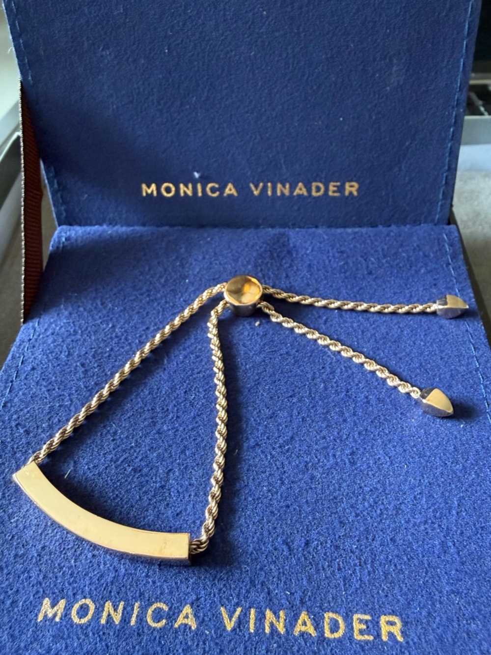 Monica Vidader Linear Chain Friendship Bracelet
18k Rose Gold Vermeil
